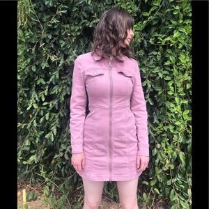 Urban Outfitters June Zip-Front Mini Dress